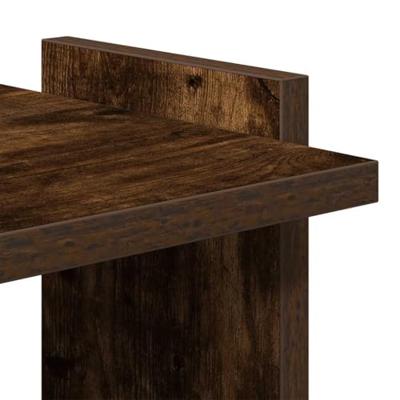 Boekenkast 3-laags 60x30x120 cm bewerkt hout gerookt eikenkleur Boekenkast 3-laags 60x30x120 cm bewerkt hout gerookt eikenkleur