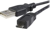 Kabel Micro USB Startech UUSBHAUB3M USB A Micro USB B Zwart - thumbnail