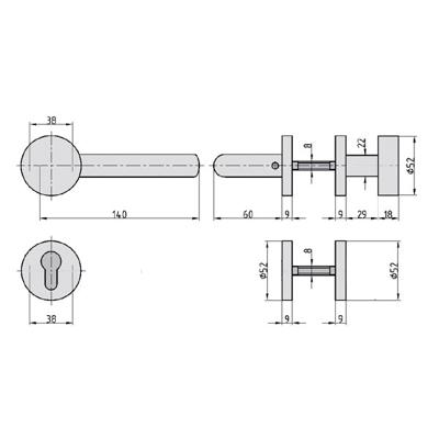 Basi 7306-2298 Wisselset rozetten