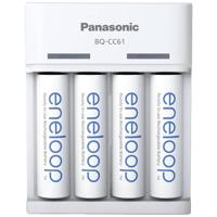 Panasonic USB lader BQ-CC61 + 4 Eneloop AA batterijen - thumbnail