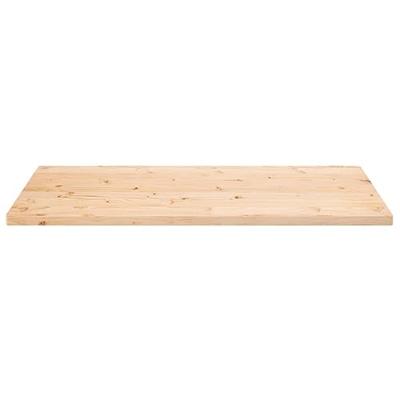 Tafelblad rechthoekig 110x55x2,5 cm massief grenenhout