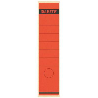 Leitz rugetiketten, zelfklevend, ft 6,1 x 28,5 cm, pak van 10 stuks, rood