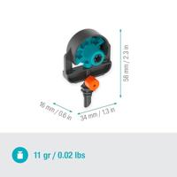 Micro-sproeier Gardena Micro-Drip 13324-20 Plastic 13 mm - thumbnail