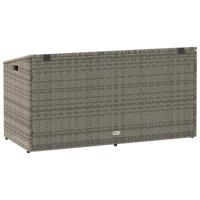 Tuinbox 110x50x58 cm poly rattan grijs - thumbnail