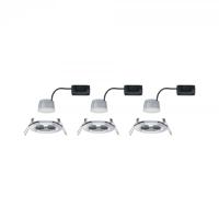 Paulmann Nova Inbouwlamp voor badkamer Set van 3 stuks LED LED 18 W IP44 Chroom (glanzend) - thumbnail