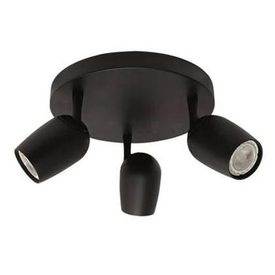 Freelight Spot Trova 3 lichts Ø 25 cm zwart