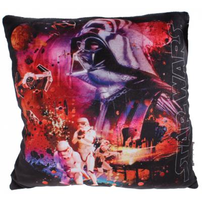 Disney Star Wars Kussen jongens zwart 34 x 34 x 11 cm