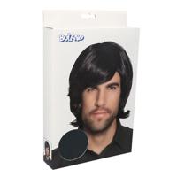 Spike zwart pruik - thumbnail