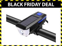 FlinQ Solar Fietsverlichting - Oplaadbare USB Led Fietslamp - thumbnail