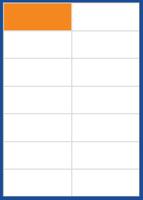 Etiket Office 105x42.3mm 1400 stuks - thumbnail