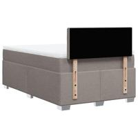 Boxspring met matras stof taupe 120x200 cm - thumbnail