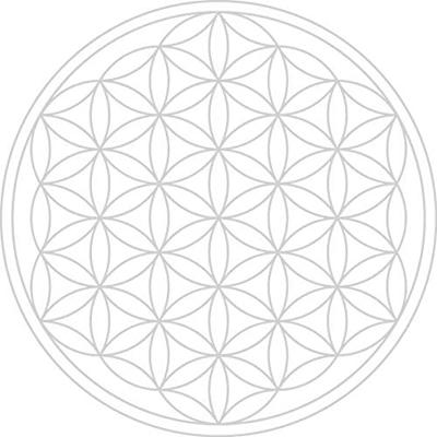 Drinkglas Mythos met Bloem des Levens Wit