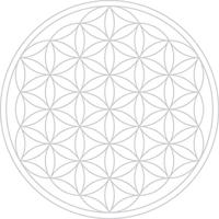 Drinkglas Mythos met Bloem des Levens Wit - thumbnail