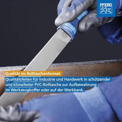 PFERD TOOLS 11801532 Werkplaatsvijlenset kap 2 in PVC-roltas incl. kartonnen doosje Lengte 200 mm 1 stuk(s) PFERD TOOLS 11801532 Werkplaatsvijlenset kap 2 in PVC-roltas incl. kartonnen doosje Lengte 200 mm 1 stuk(s)