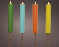 Solar kaars dia4-H90cm assorted Decoris - Decoris - thumbnail