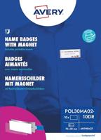 Avery-Zweckform POL30MA02-10DR Naamplaatje (b x h) 70 mm x 30 mm 10 stuk(s) - thumbnail