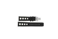 Horlogeband Tissot T91142851A / T91142781A / PRS 516 / T600013244 Leder Zwart 20mm - thumbnail