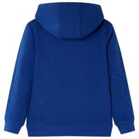 Kindertrui met capuchon spelcomputerprint 92 donkerblauw - thumbnail