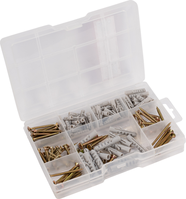 Connex assortiment houtschroef-plug 155dlg - dp8500126 Connex assortiment houtschroef-plug 155dlg - dp8500126