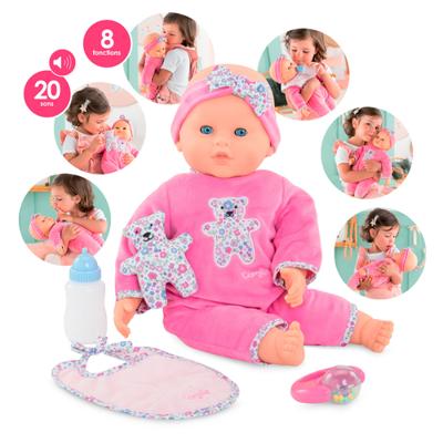 Grote interactieve Lucille-babypop - COROLLE - Mon Grand Poupon - 42 cm - Vanaf 2 jaar - thumbnail