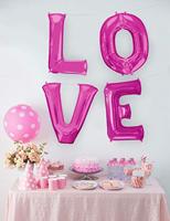 Folieballon Roze Letter &apos;U&apos; Groot - thumbnail