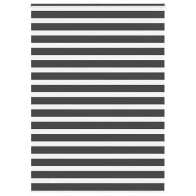 VidaXL Zebra rolgordijn 155x230 cm stofbreedte 150,9 cm zwart VidaXL Zebra rolgordijn 155x230 cm stofbreedte 150,9 cm zwart