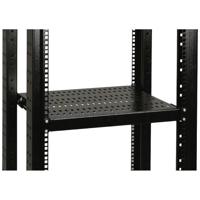 Conteg 26205063 19 inch Apparaatbodem voor patchkast Zwart - thumbnail