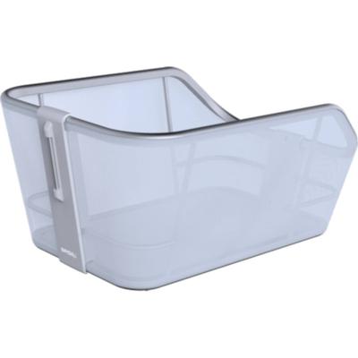 Basil cento tech fiber wsl - fietsmand - achterop - ice blauw zilver