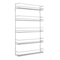 Metaltex Space Saver Smart Kitchen Pepito Kruidenrek 5 Etages 36x8x58 cm Zilver - thumbnail