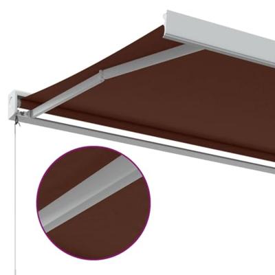 Luifel handmatig uittrekbaar 350x250 cm bordeauxrood