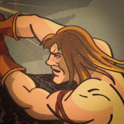 Fallout Art Print Grognak the Barbarian Limited Edition 42 x 30 cm Fallout Art Print Grognak the Barbarian Limited Edition 42 x 30 cm