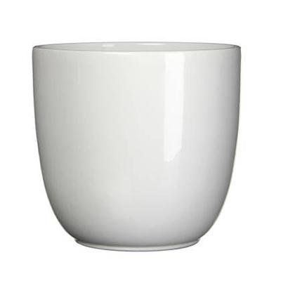 Bloempot Pot rond es/10.5 tusca 11 x 12 cm wit Mica - Mica decorations