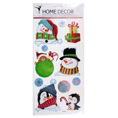 Muurstickers sneeuwpop 35 x 18 cm | 24 stuks