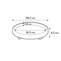 Elho universal saucer planttaxi 40 zwart - thumbnail