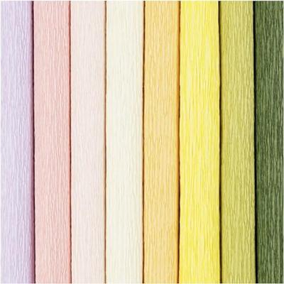 Creativ Company Crêpepapier pastelkleuren, 8 vellen Creativ Company Crêpepapier pastelkleuren, 8 vellen