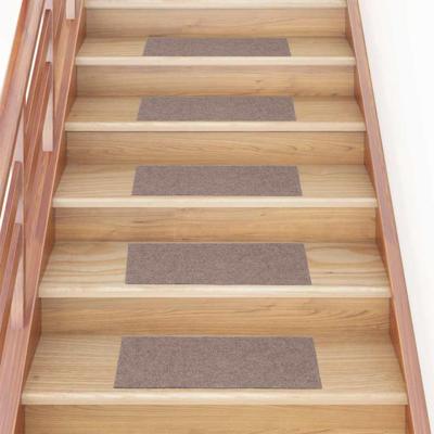 VidaXL Trapmatten zelfklevend 15 stuks 60x25 cm lichtbruin rechthoekig VidaXL Trapmatten zelfklevend 15 stuks 60x25 cm lichtbruin rechthoekig