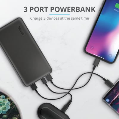 Trust Primo powerbank Zwart Lithium-Ion (Li-Ion) 20000 mAh