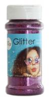 Globos glitter 100 gram kunststof paars - thumbnail
