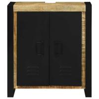 Wastafelkast met plank Bruin 55 x 35 x 60 cm Massief Mango Hout - thumbnail