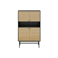 Opbergkast Madeira Eiken-Zwart - thumbnail