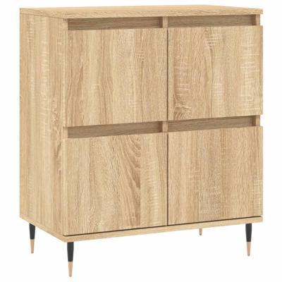 Dressoir 60x35x70 cm bewerkt hout sonoma eikenkleurig Dressoir 60x35x70 cm bewerkt hout sonoma eikenkleurig