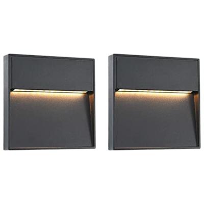 VidaXL Led-buitenwandlampen 2 st 3 w vierkant zwart