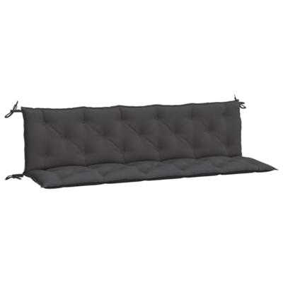 VidaXL Tuinbankkussen 180x(50+50)x7 cm oxford stof antracietkleurig