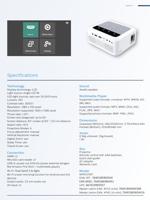 Videoprojector - PHILIPS - NeoPix 111 - True Full HD 720p - 100 lumen - 16:9 - Wit - thumbnail