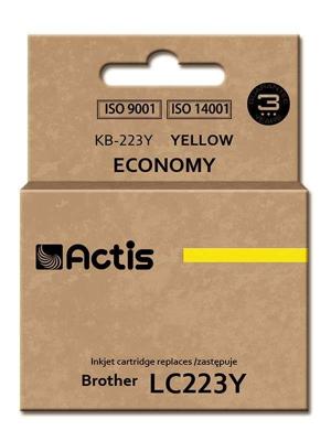 Actis KB-223Y inkt (vervangt Brother LC223Y; Standaard; 10 ml; geel)