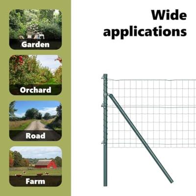 VidaXL Hek met paal groen 0,4 x 25 m staal en pvc