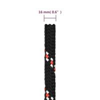 VidaXL Boot touw 16 mm 100 m polypropyleen zwart - thumbnail