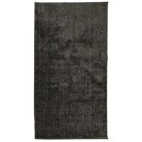 VidaXL Vloerkleed istan hoogpolig glanzend 80x150 cm antracietkleurig - thumbnail