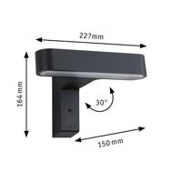 Paulmann House ITO horizontal 94548 Verlichtingssysteem GEV - Light in garden LED-wandlampen LED 6 W Warmwit Antraciet - thumbnail