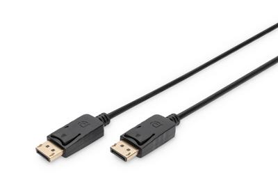 Digitus DisplayPort Aansluitkabel DisplayPort-stekker, DisplayPort-stekker 15.00 m Zwart AK-340100-150-S Rond, Afgeschermd (drievoudig) DisplayPort-kabel